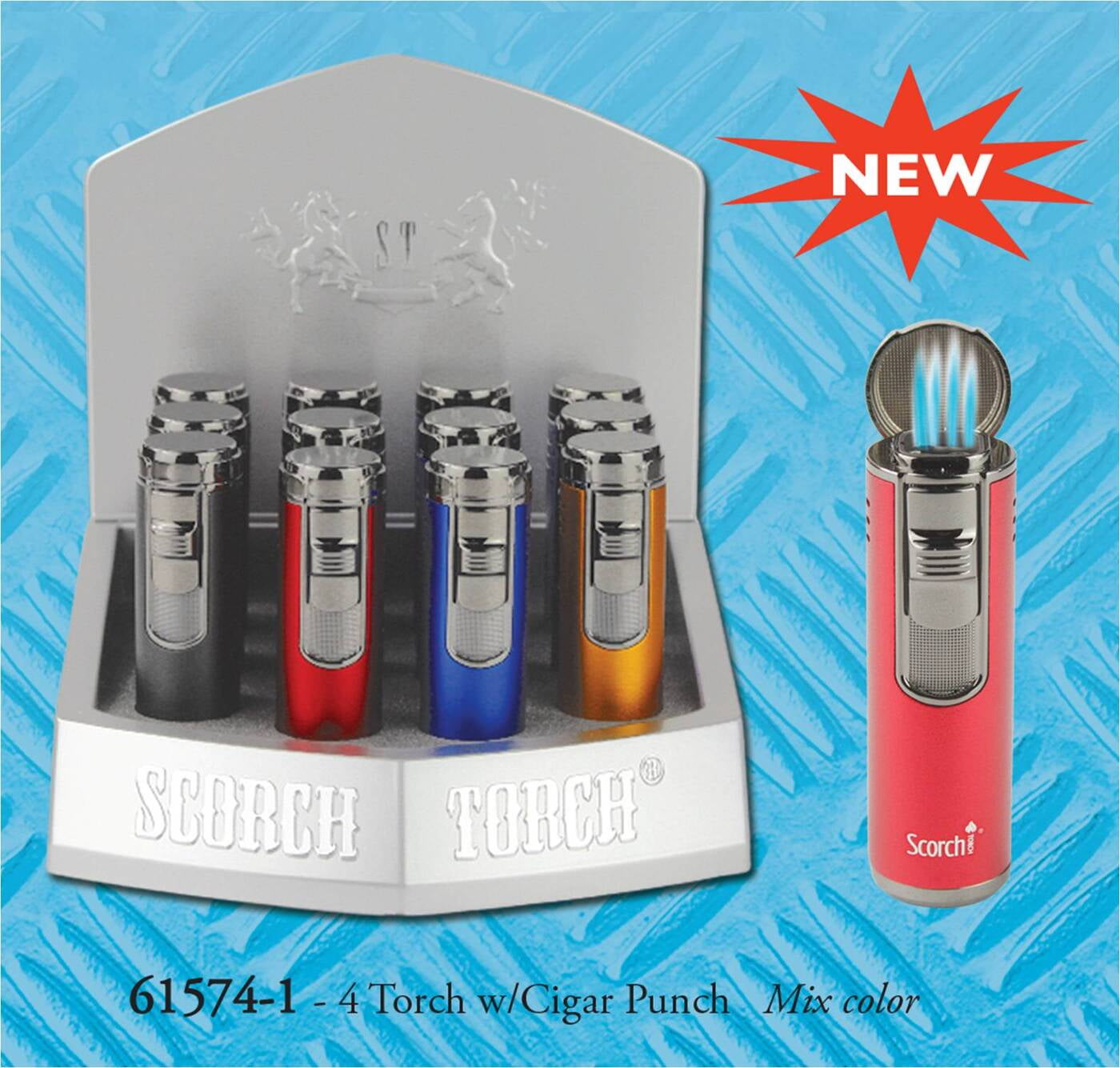61574-1 Four Torch Cigar Punch 61574-1 Four Torch Cigar Punch